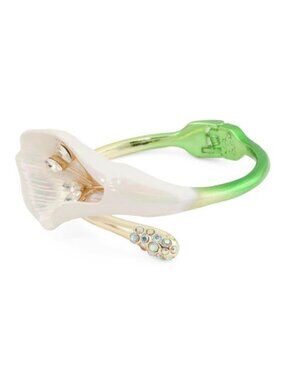 BETSEY JOHNSON Calla Lily Bypass Bangle Bracelet
